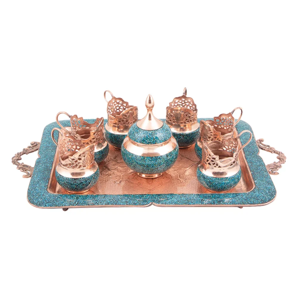 سرویس چایخوری فیروزهکوبی کد 07