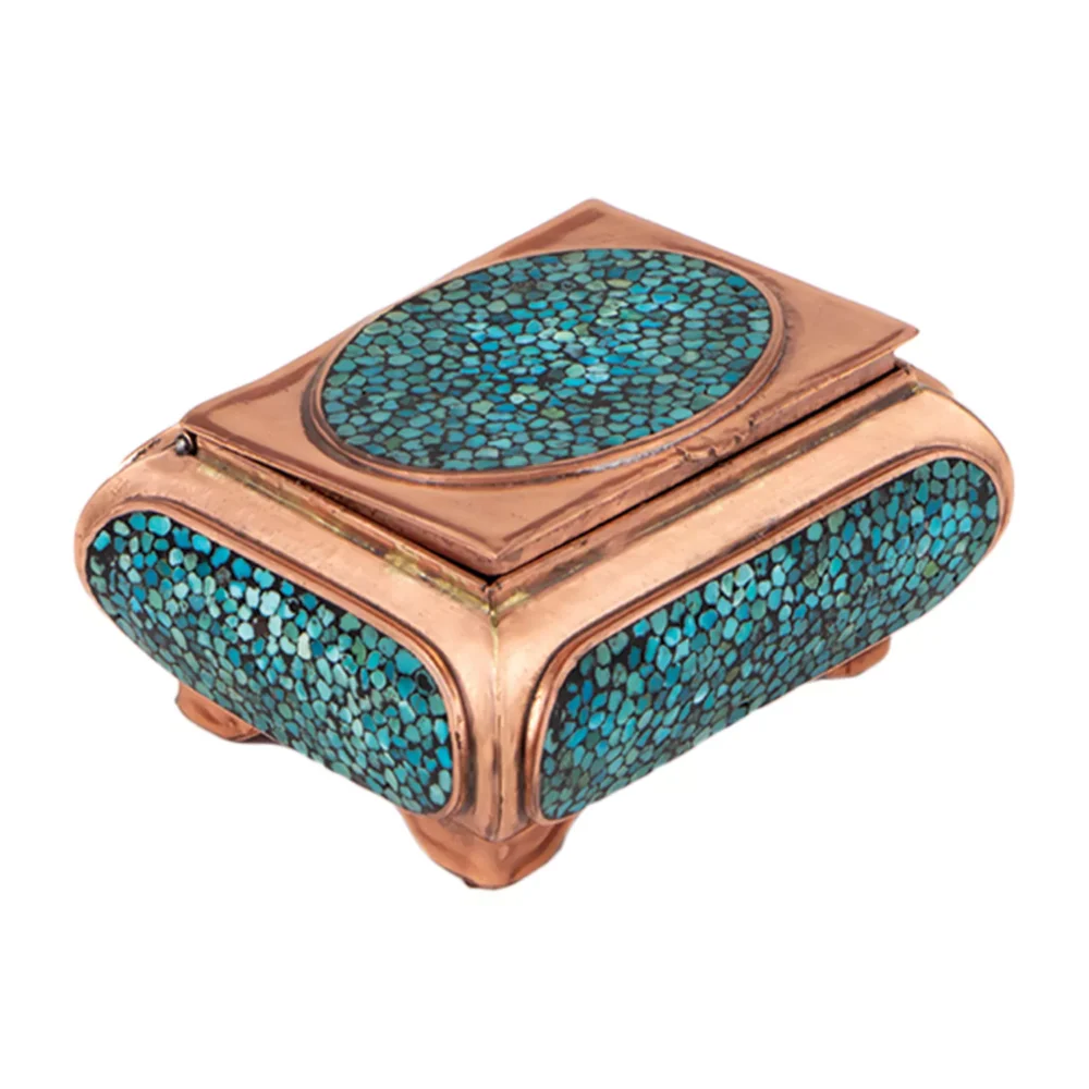 جعبه جواهر فیروزه کوبی کد 13