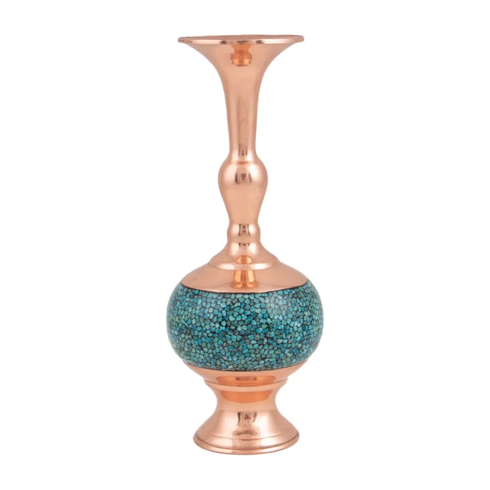 گلدان فانتزی فیروزه‌کوبی کد 22