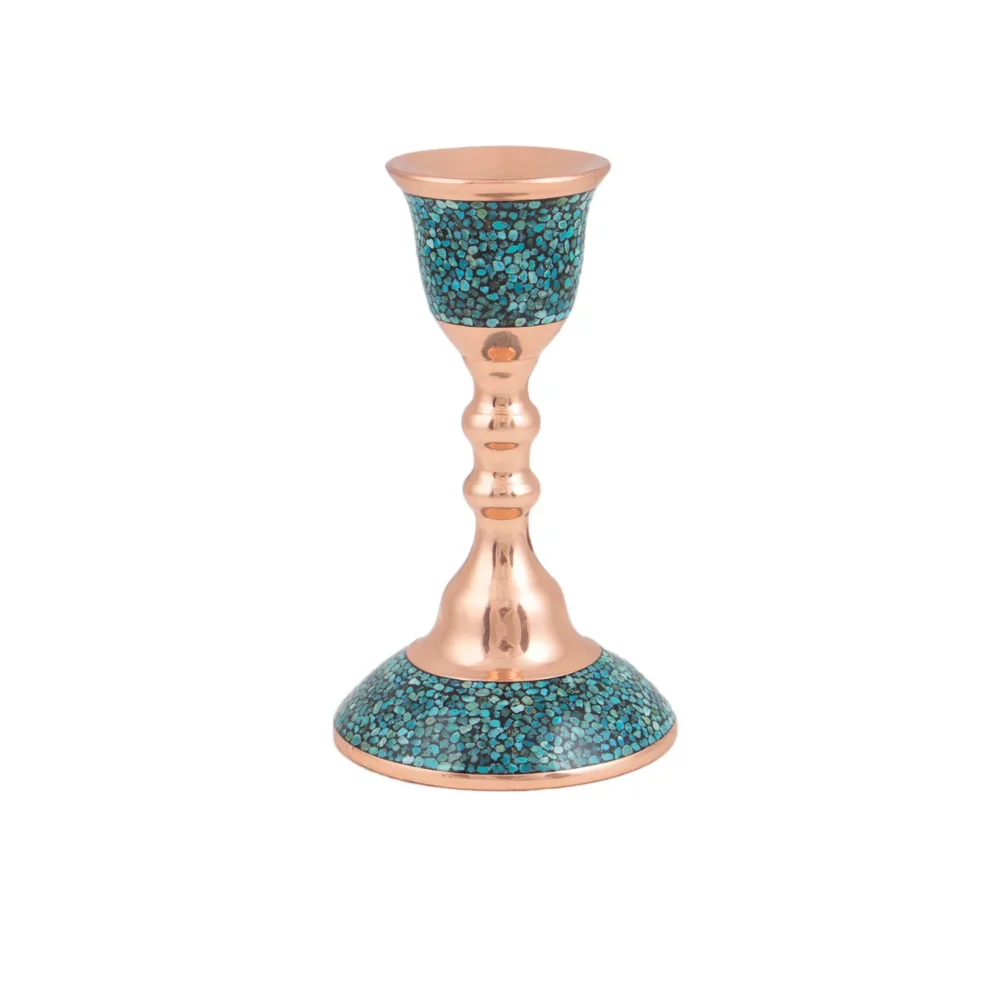 شمعدان فیروزهکوبی کد 06