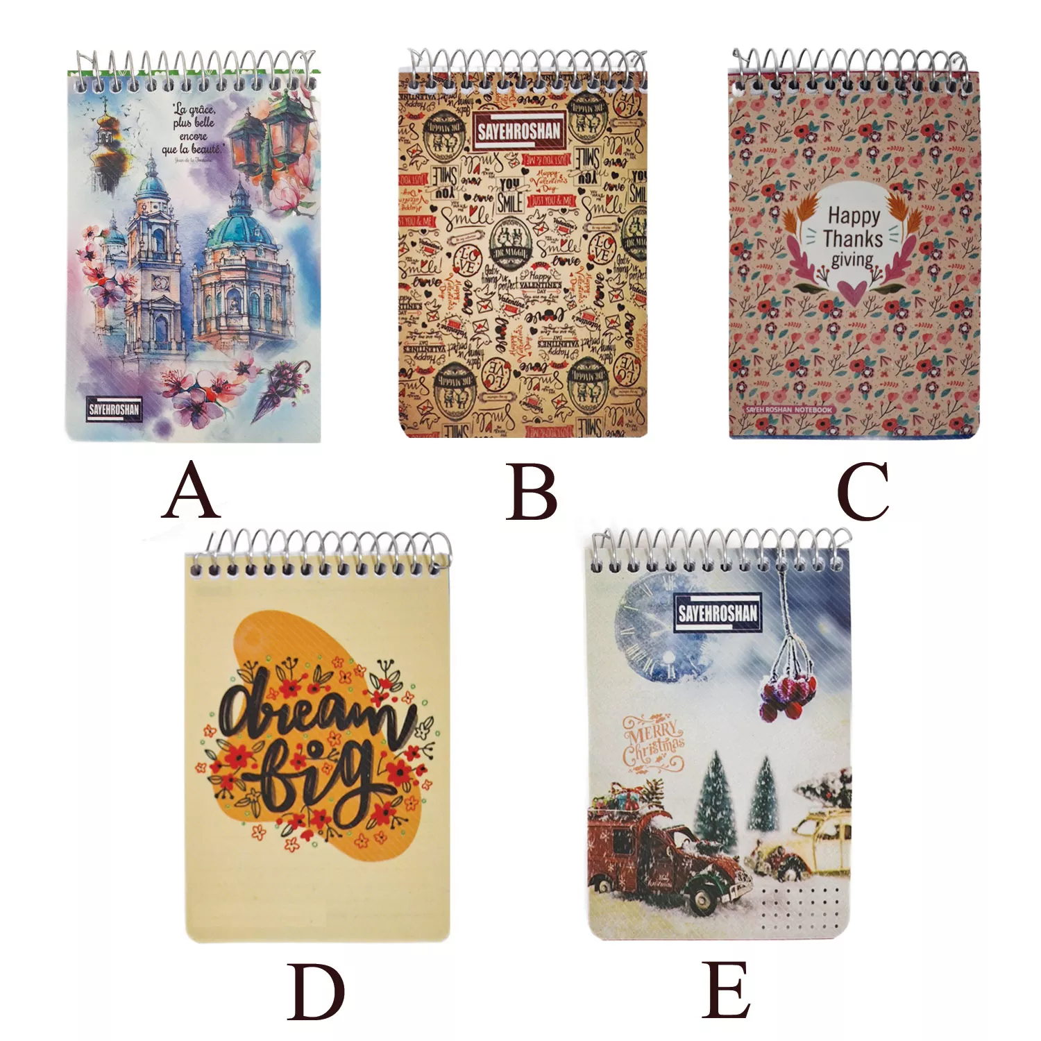 دفتر یادداشت 1.32 فانتزی کلاسیک کد 117008492