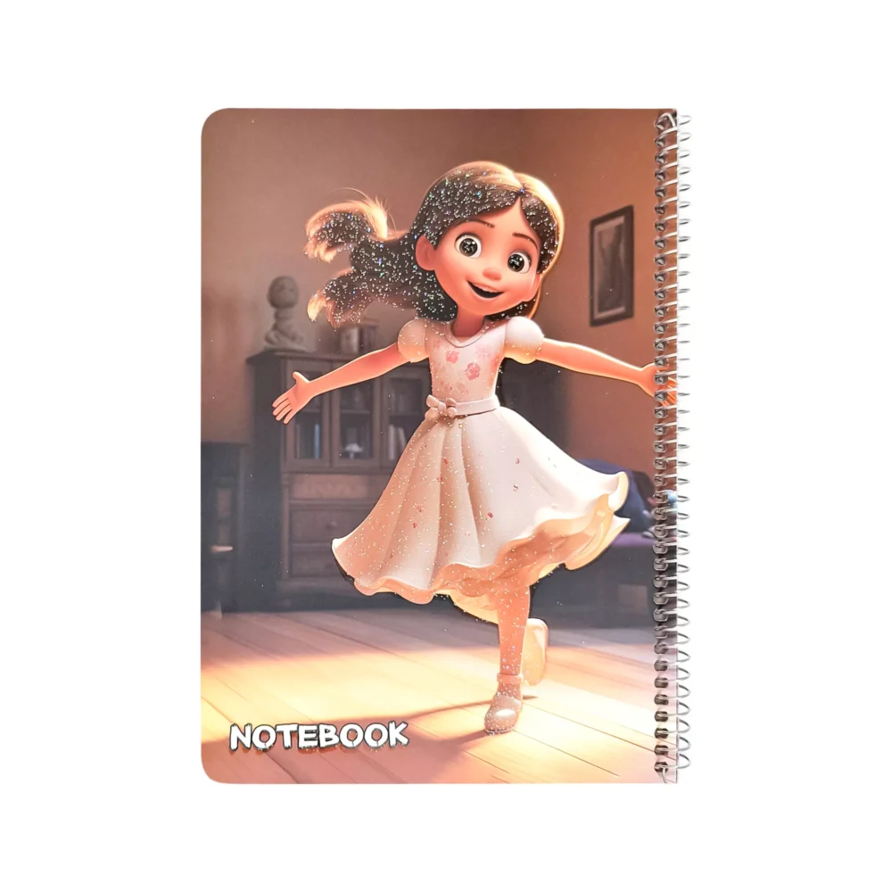 دفتر حاشیه‌دار دخترانه 40 برگ کد 117008482