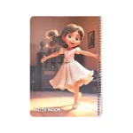 دفتر حاشیه‌دار دخترانه 40 برگ کد 117008482