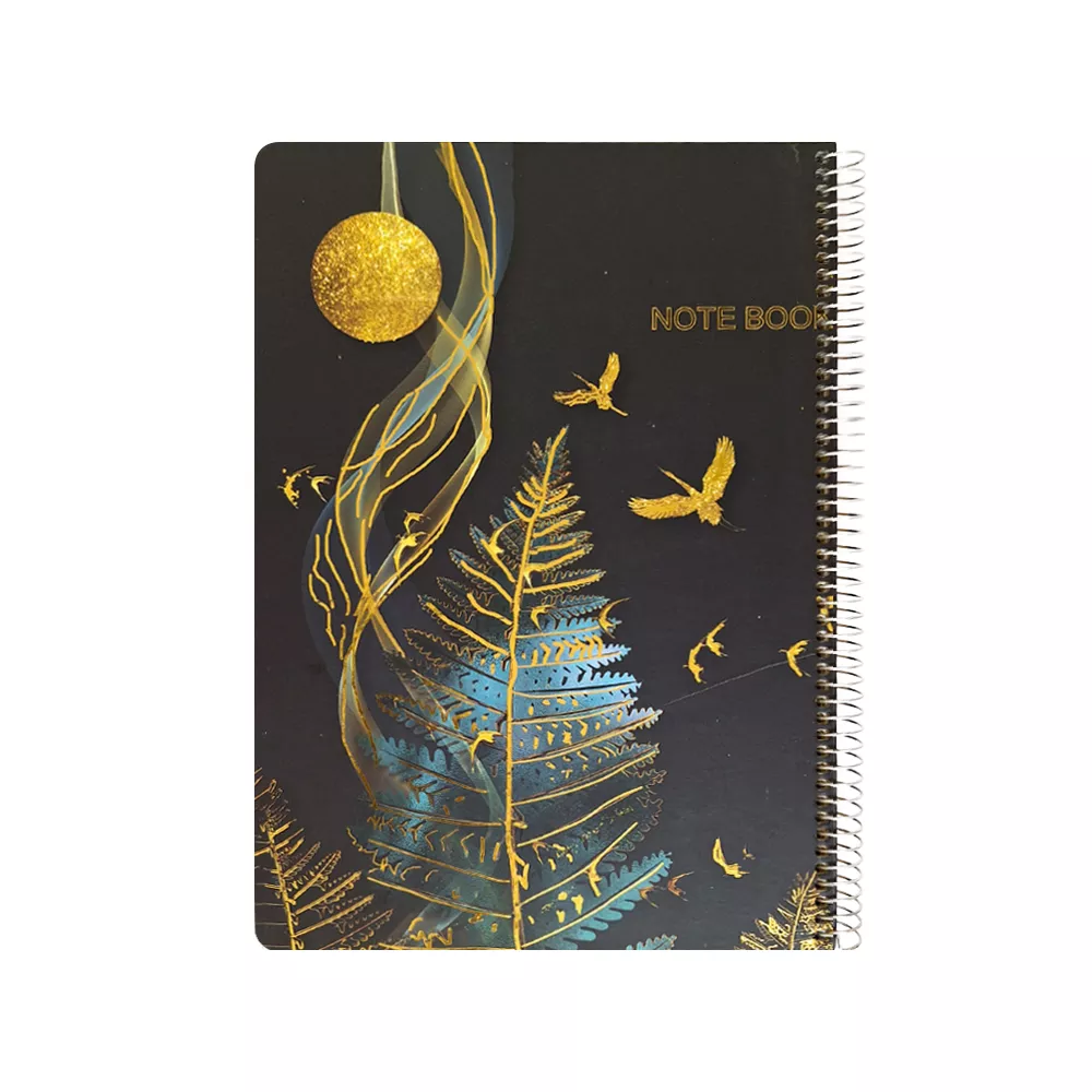 دفتر جلد سخت رحلی طلاکوب 160 برگ کد 117008495