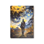 دفتر جلد سخت رحلی طلاکوب 100 برگ کد 117008494