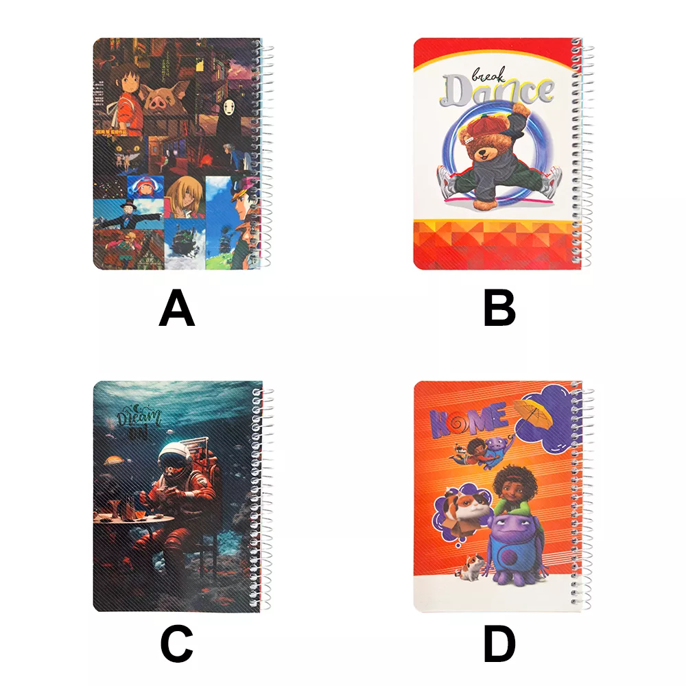 دفتر یادداشت 1.8 فانتزی کلاسیک فنر کنار کد 117008486