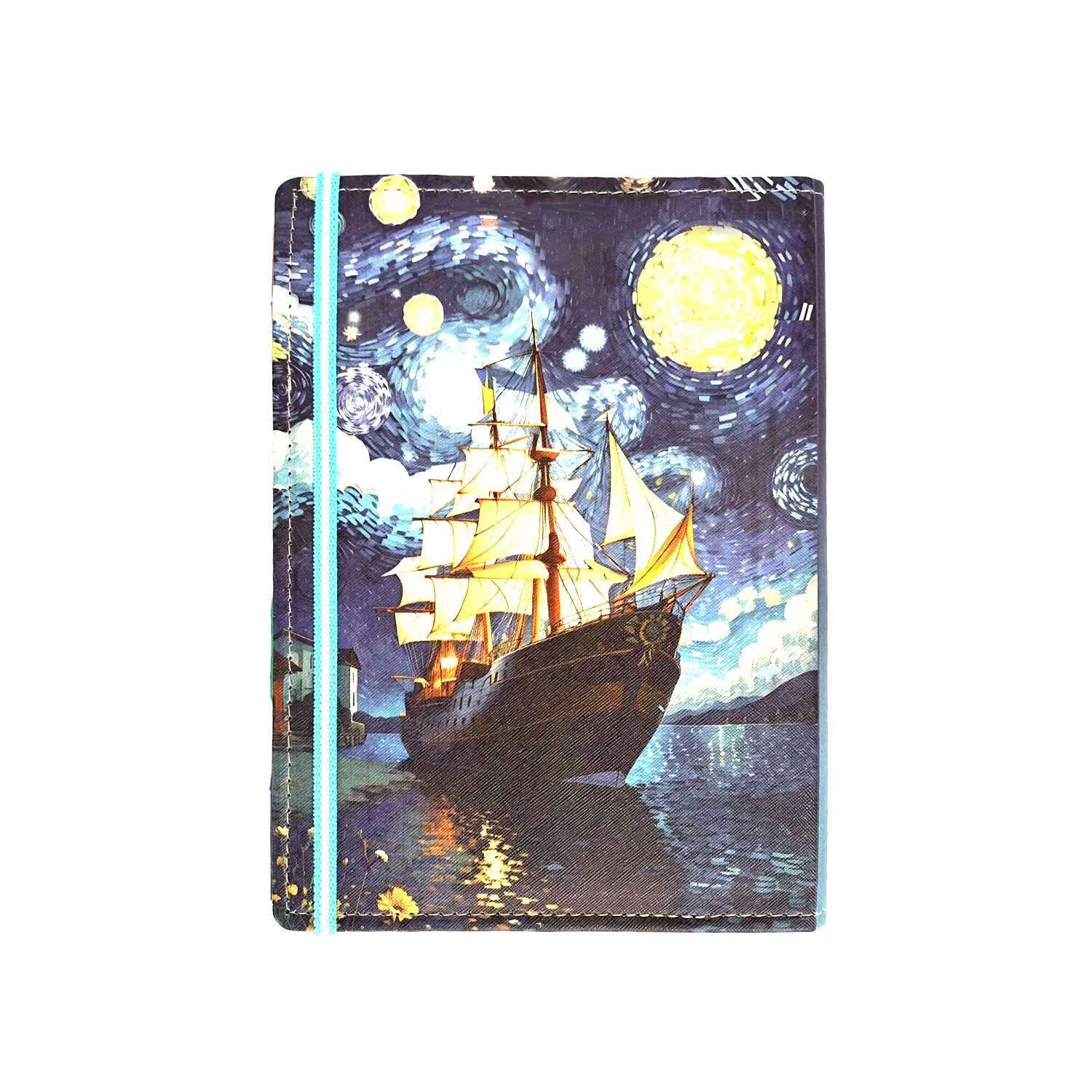 کلاسور چرم چاپی کش‌دار 26 حلقه کد 117008507