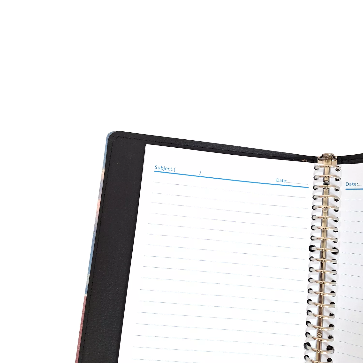 کلاسور چرم چاپی کش‌دار 26 حلقه کد 117008507