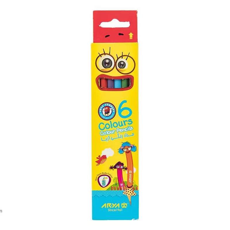 مداد رنگی 6 رنگ بلند آریا کد 117008189