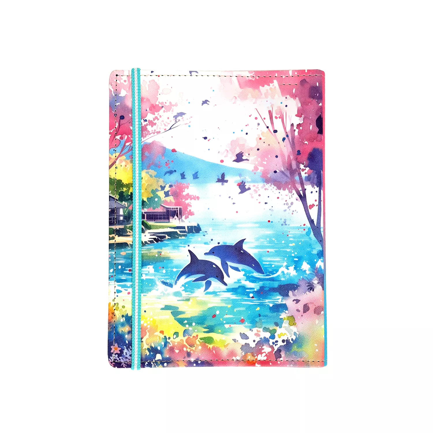 کلاسور چرم چاپی کش‌دار 26 حلقه کد 117008507