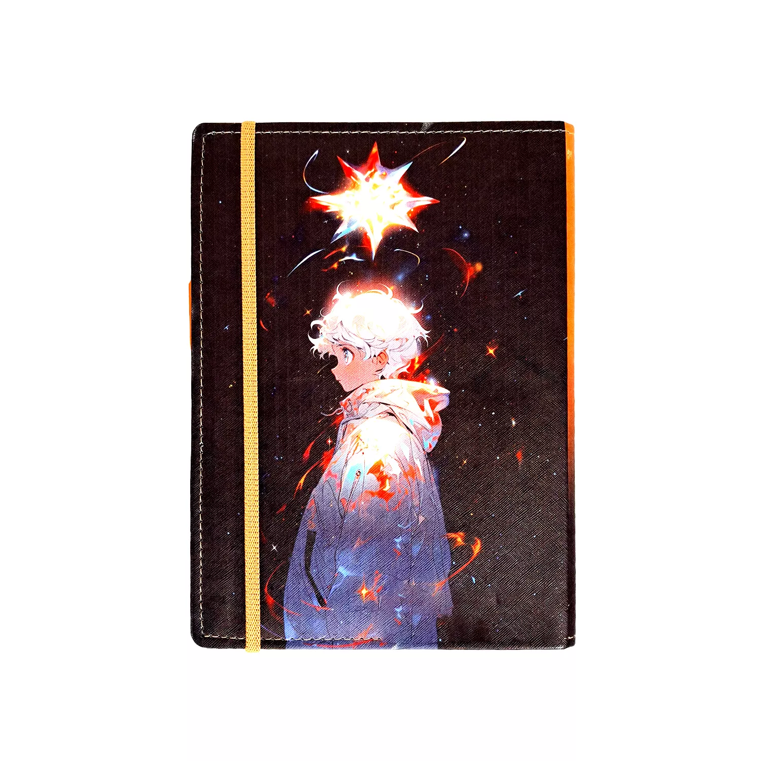 کلاسور چرم چاپی کش‌دار 26 حلقه کد 117008507