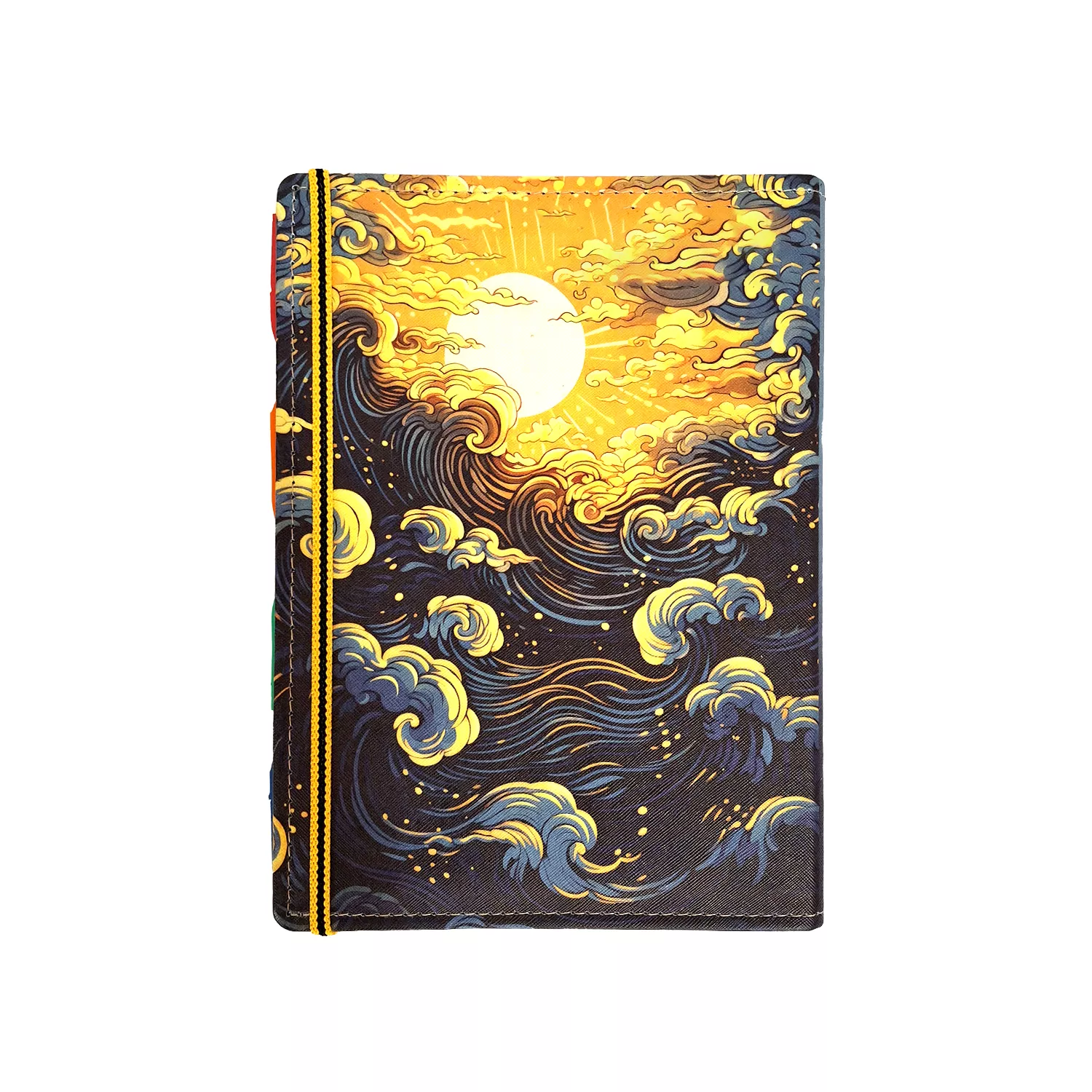 کلاسور چرم چاپی کش‌دار 26 حلقه کد 117008507