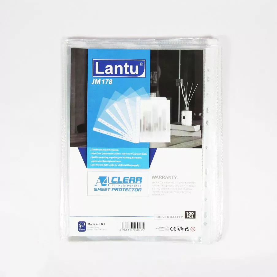 کاور شیت آ4 لانتو بسته 100 عددی کد 117008286