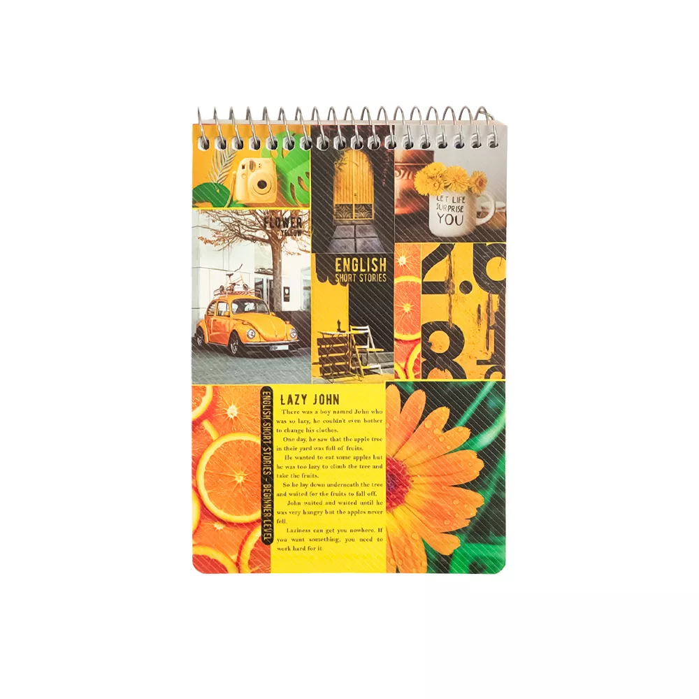 دفتر یادداشت 1.8 فانتزی کلاسیک فنر بالا کد 117008653