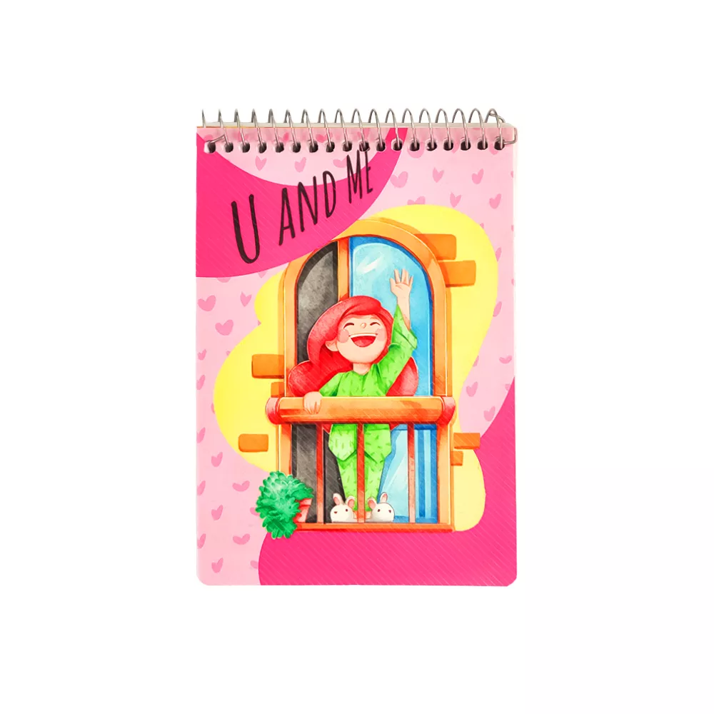 دفتر یادداشت 1.8 فانتزی کلاسیک فنر بالا کد 117008653