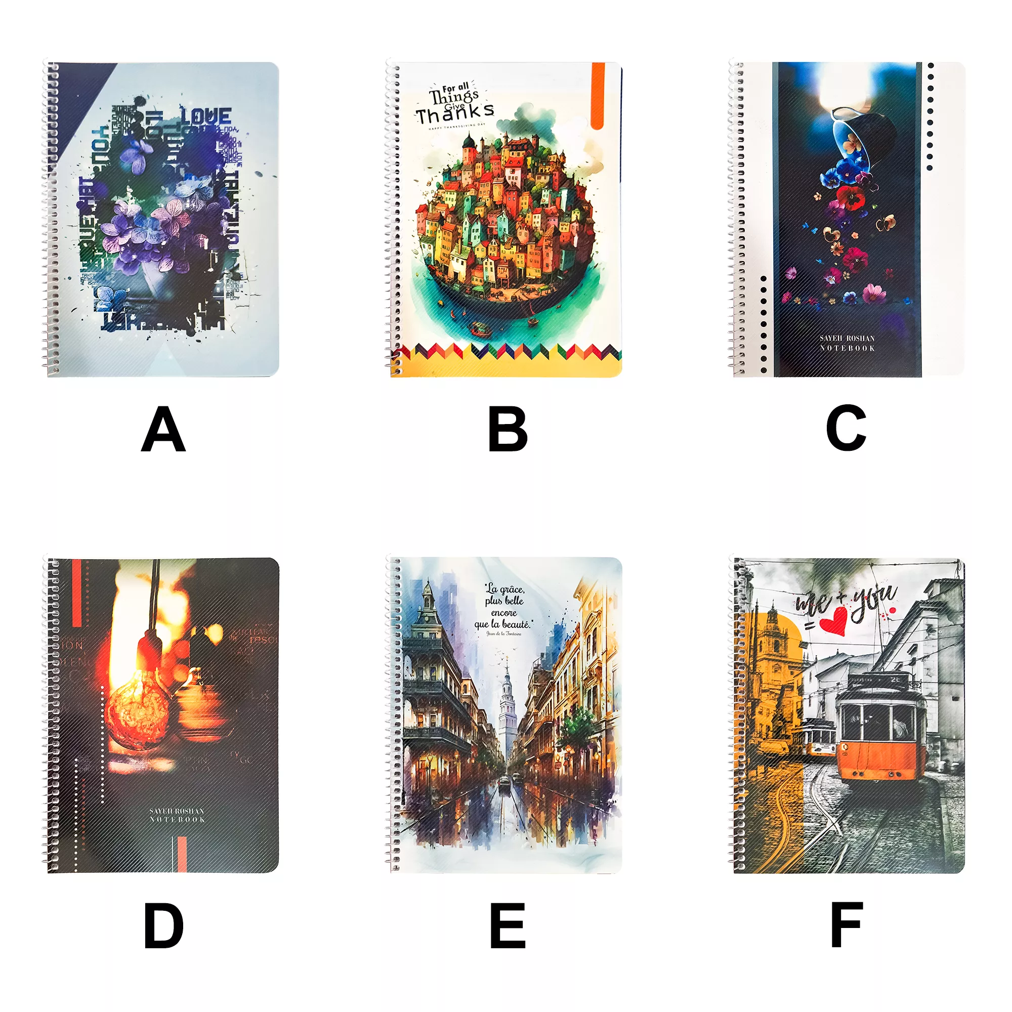 دفتر طلقی 2 خط فانتزی کلاسیک 50 برگ کد 117008459