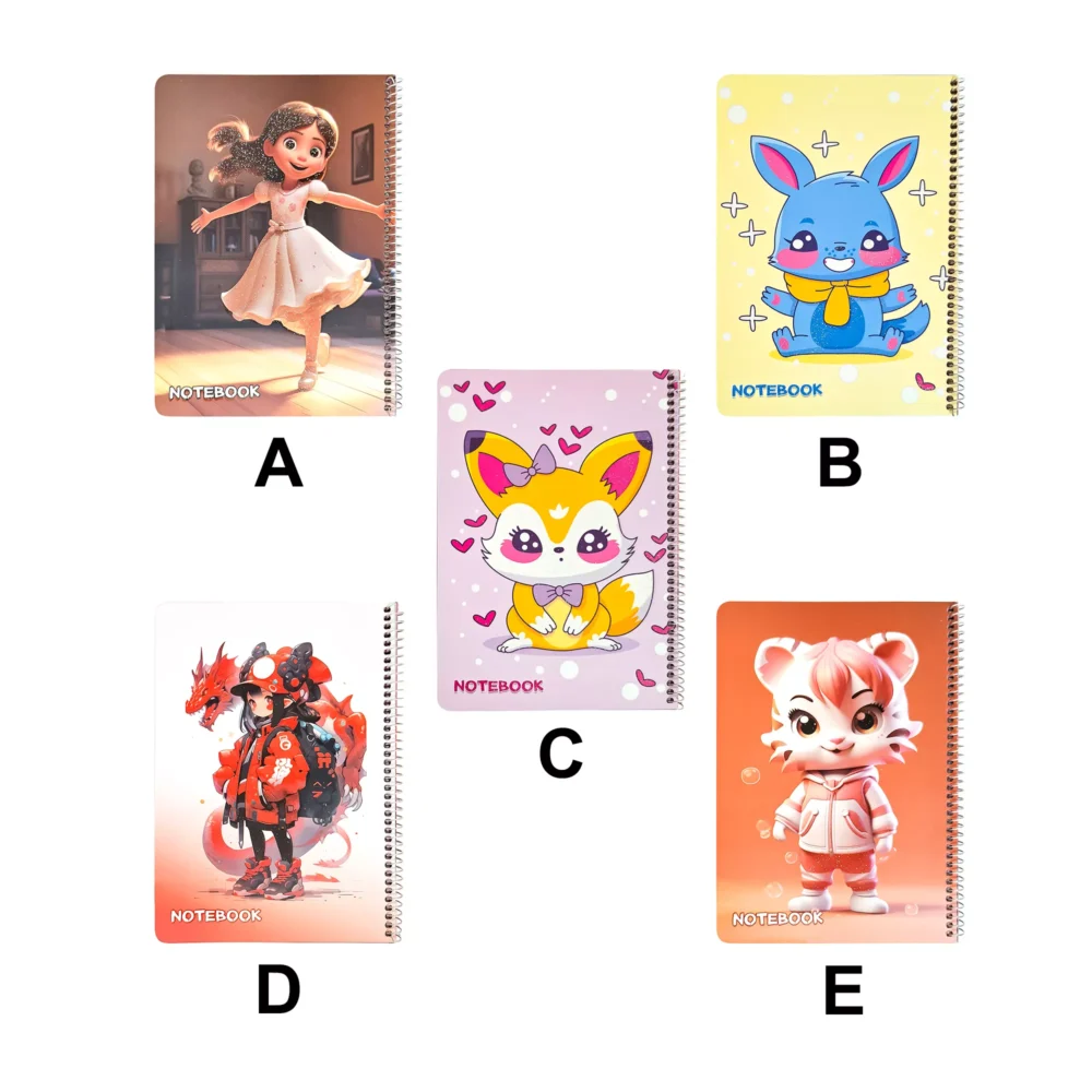 دفتر حاشیهدار دخترانه 40 برگ کد 117008482