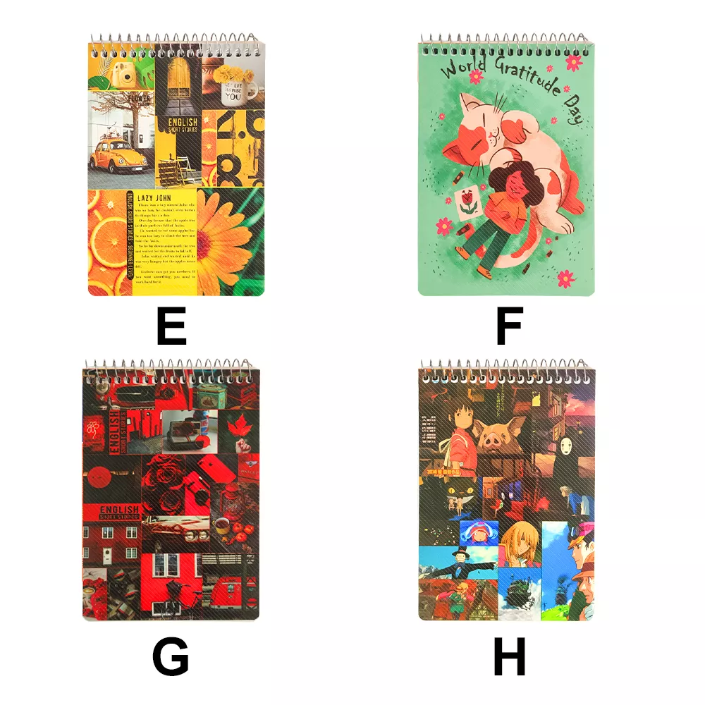 دفتر یادداشت 1.8 فانتزی کلاسیک فنر بالا کد 117008653