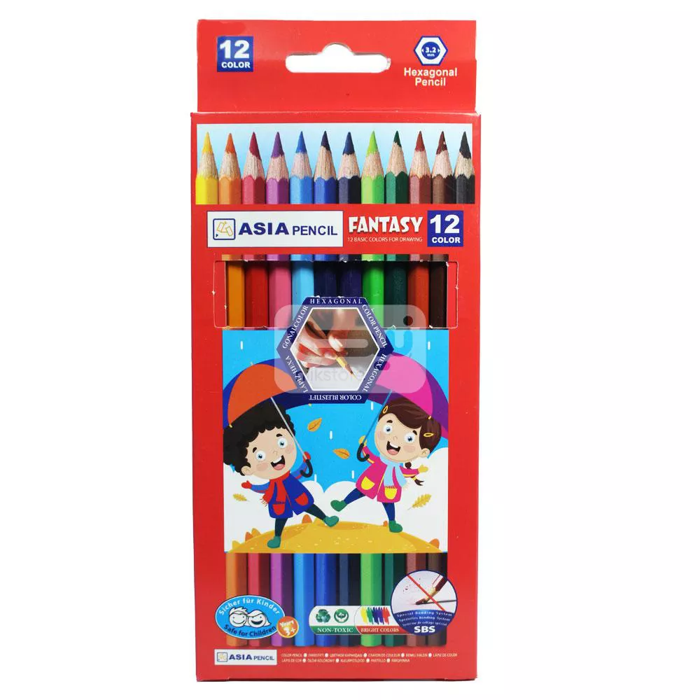 مداد رنگی 12 عددی آسیا کد 117008687