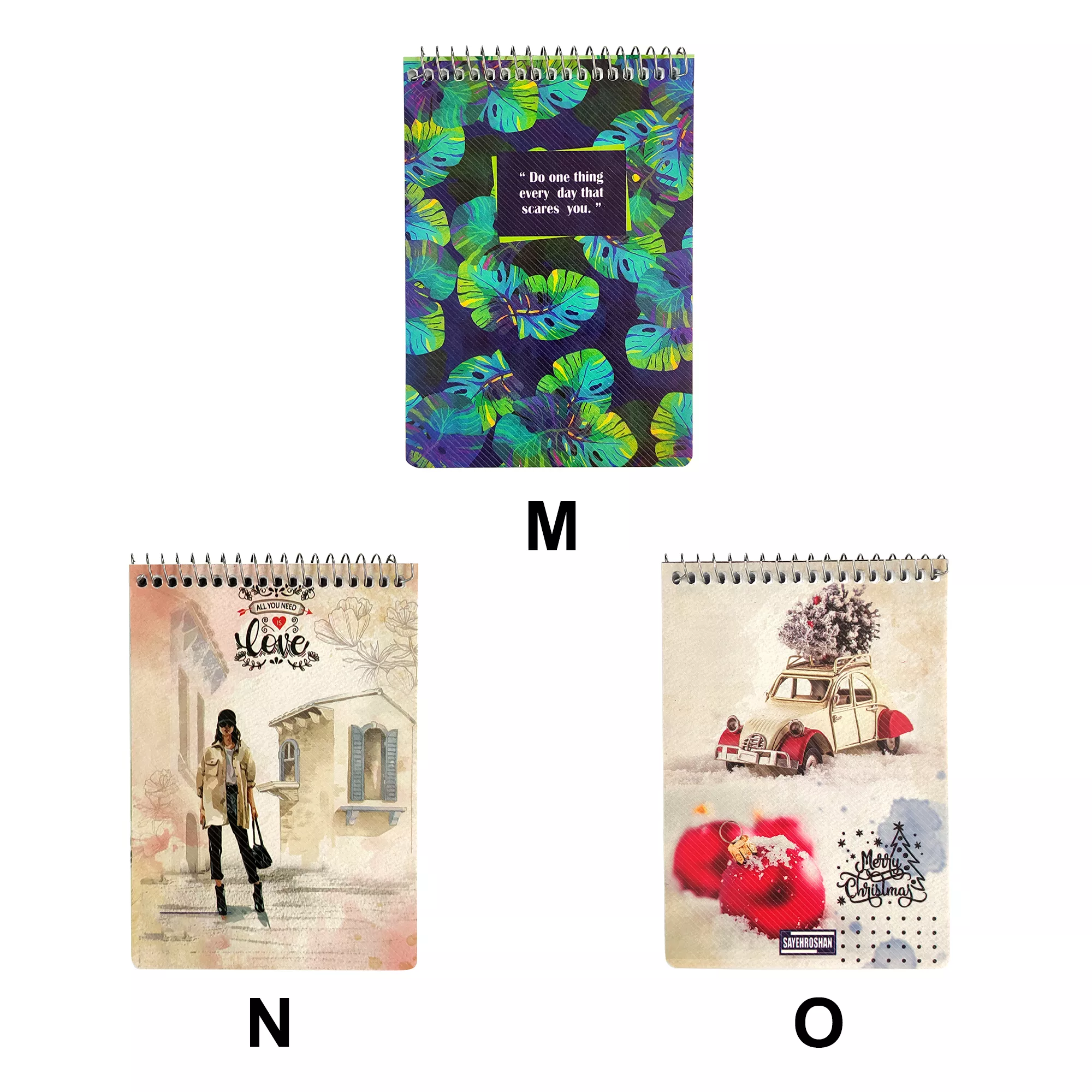 دفتر یادداشت 1.8 فانتزی کلاسیک فنر بالا کد 117008653