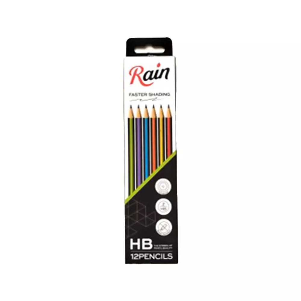 مداد مشکی پاک‌کن‌دار رین کد 117008633