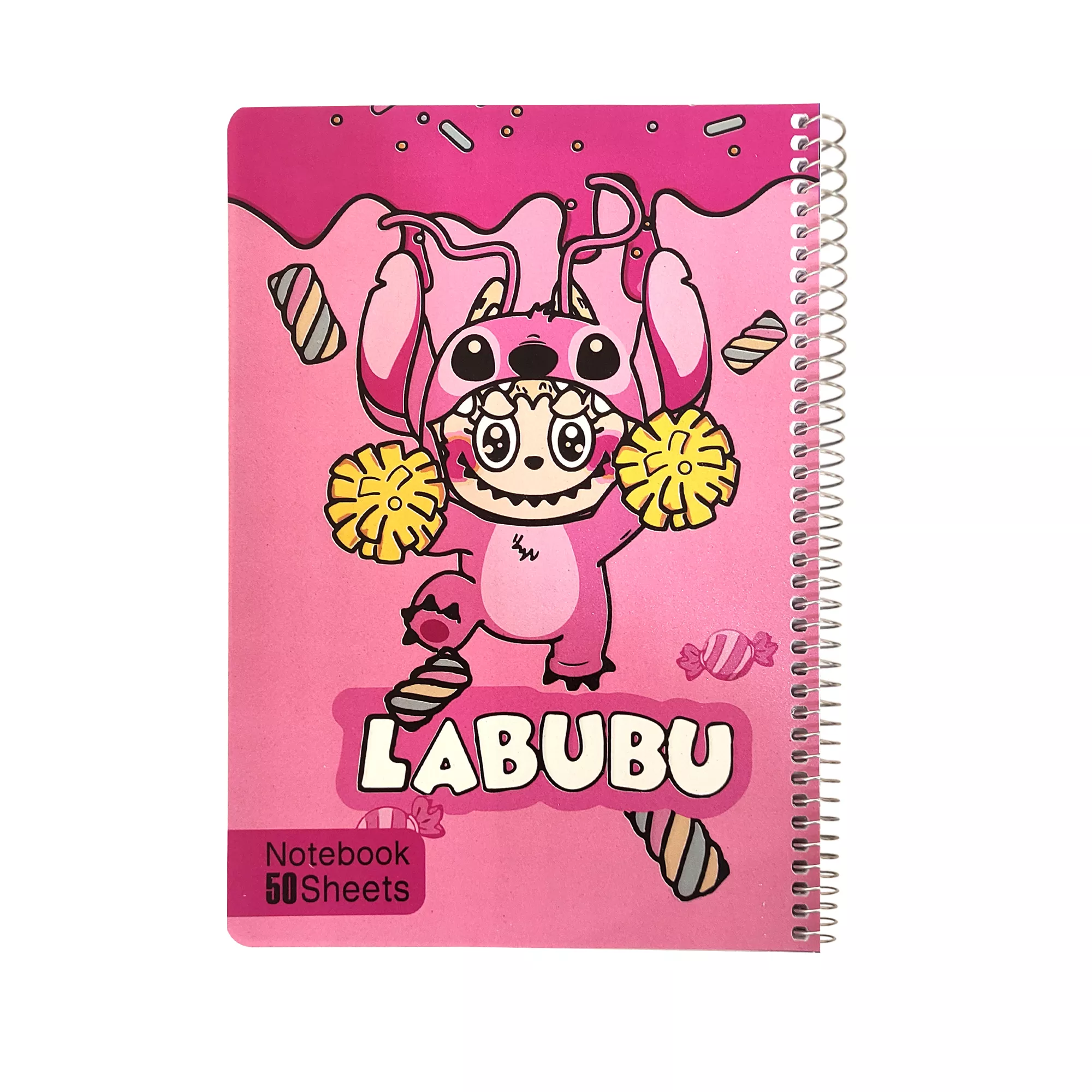دفتر 50 برگ طلقی طرح لبوبو کد 117008651