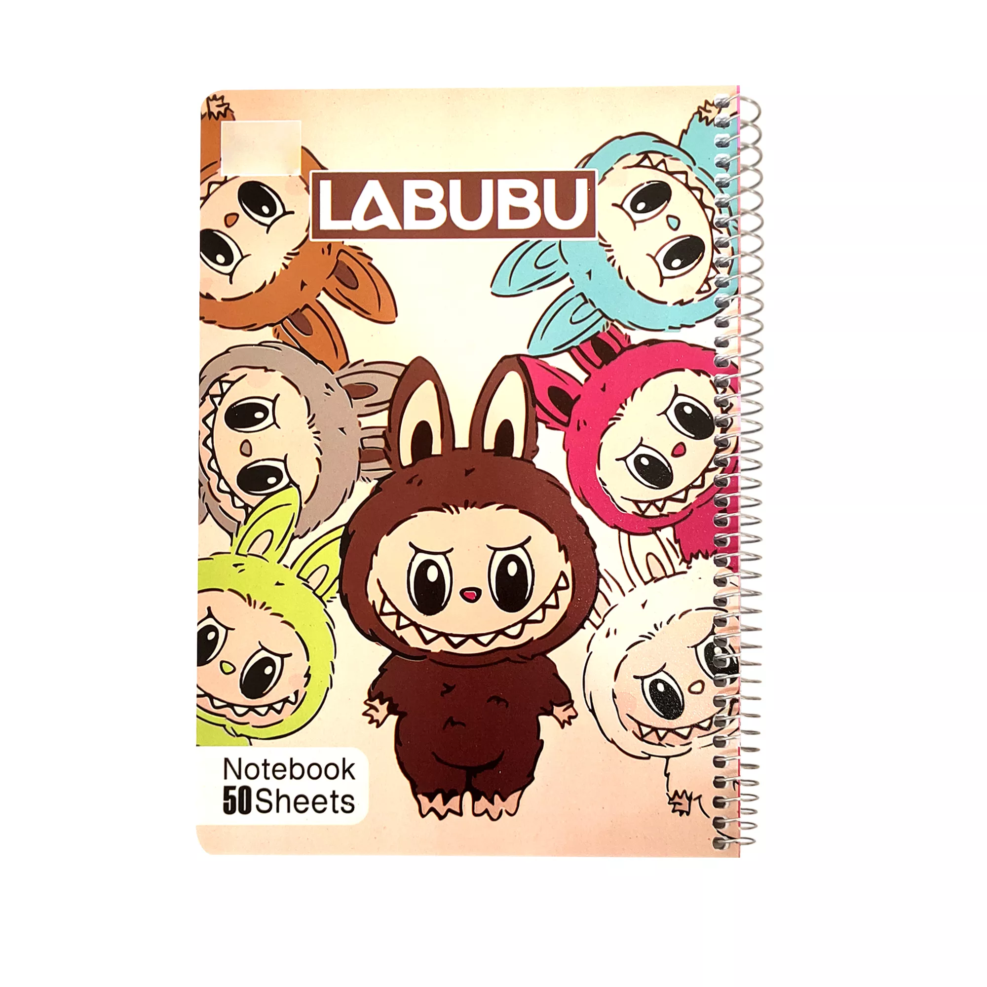 دفتر 50 برگ طلقی طرح لبوبو کد 117008651