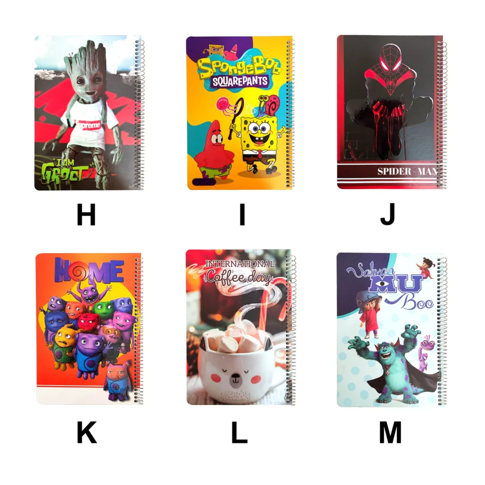 دفتر جلد سخت وزیری اکلیل UV موضعی 100 برگ کد 117008499