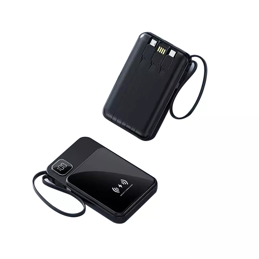 پاوربانک مگنتی 10000 میلی‌آمپر وایرلس با نمایشگر کد 117002393