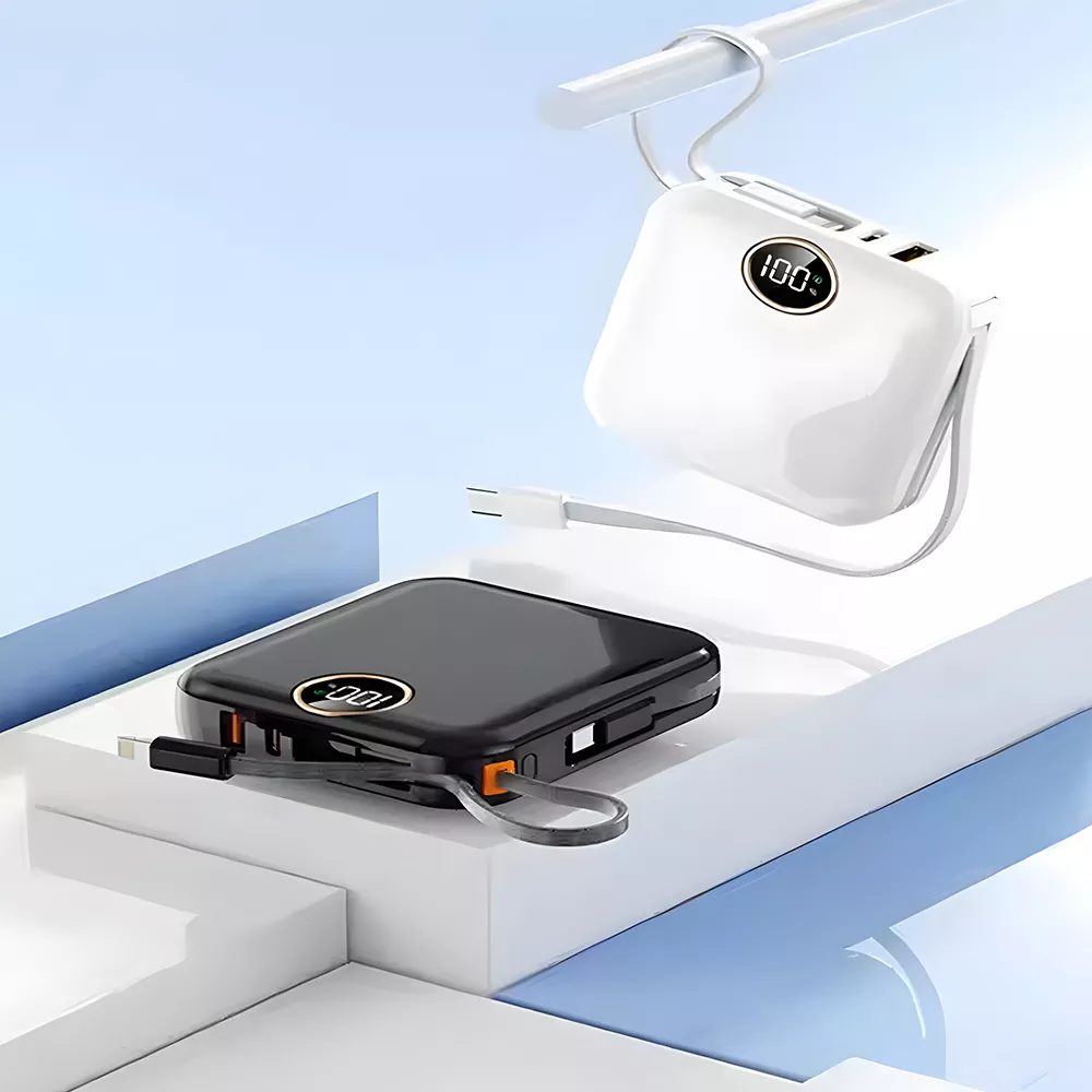 پاوربانک مگنتی 10000 میلی‌آمپر وایرلس با نمایشگر کد 117002393