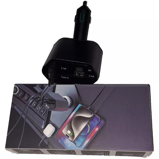 شارژر فندکی 120 وات 4 پورت مدل ML-102 کد 117002413