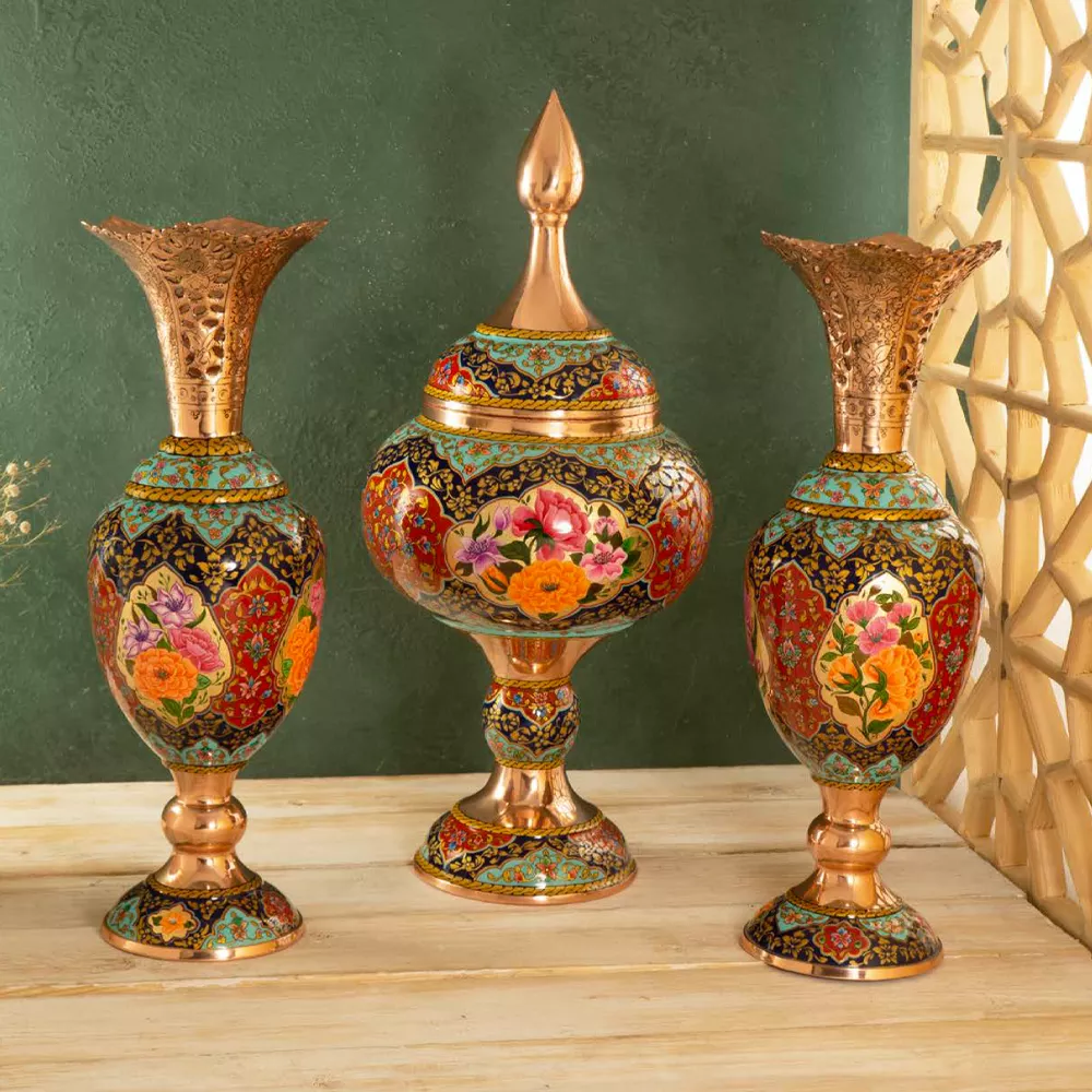 ست صنایع دستی مس و پرداز کد 11702456