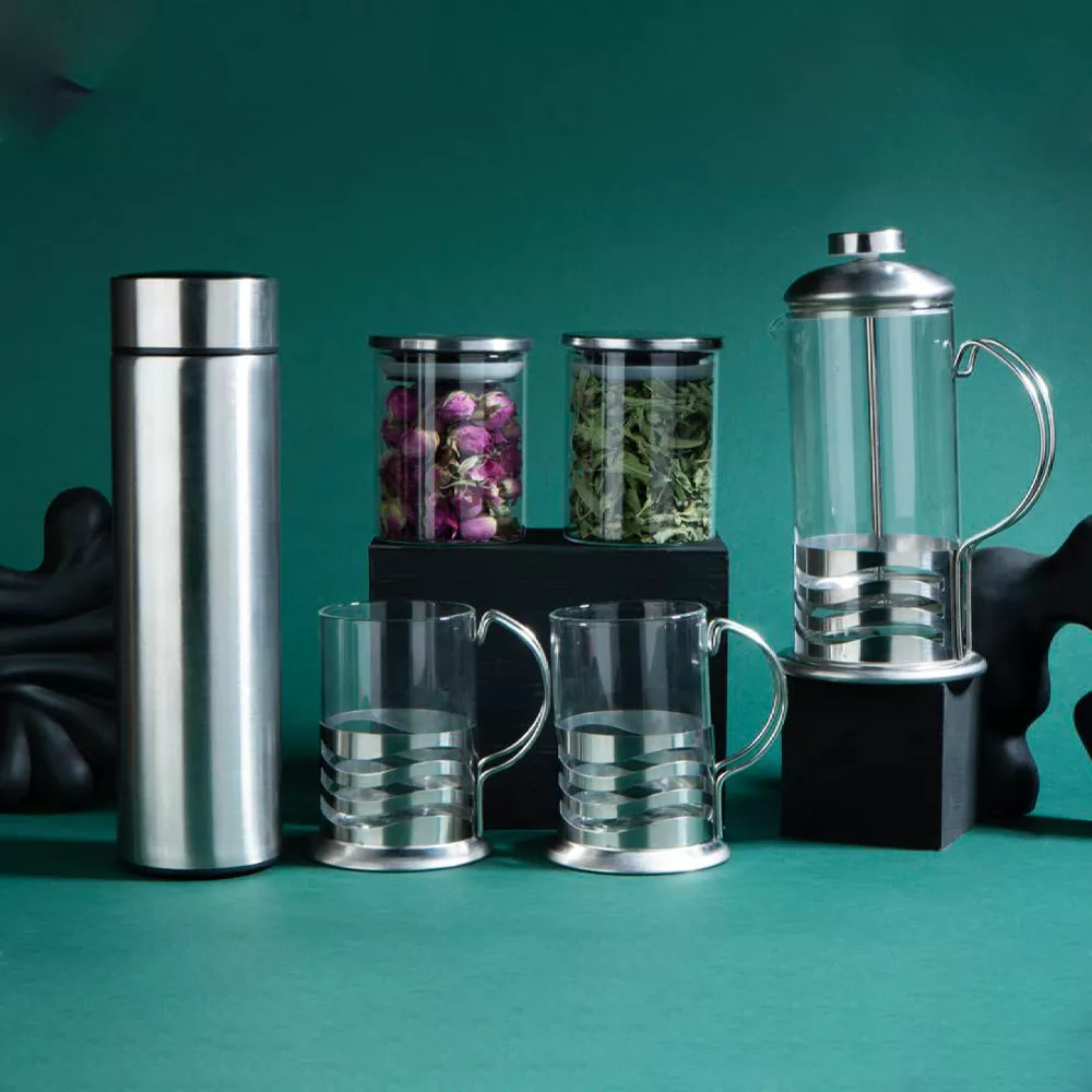 ست هدیه دمنوش و فلاسک استیل کد 117002471