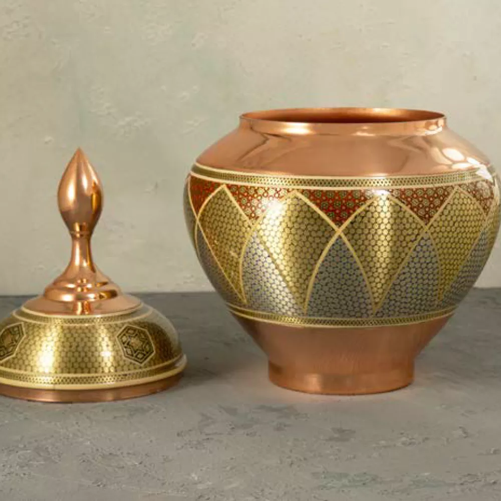 ست صنایع دستی مس و خاتم کد 117002454